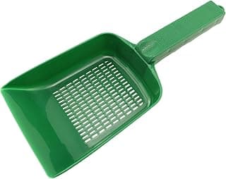 Aquarium Fish Tank Garden Sand Cleaning Shovel Green 5.11x4.33inch Lizard Feces Scoop Sand Filter Used for Home Gardens Fish Tanks and Swimming Pools