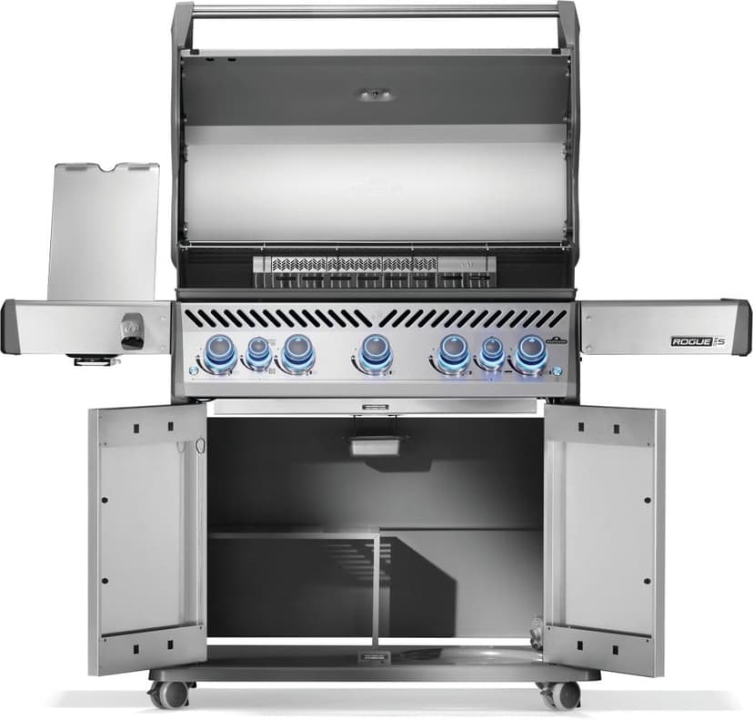 Napoleon Rogue PRO-S 625 Propane Gas Grill with Infrared Side and Rear Burners, Stainless Steel - 7 Burners
