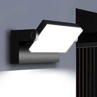 40W LED Outdoor Wall Lights, 5000K Water Resistant Exterior Wall Pack Light, 360 ° Adjustable Head Flood Wall Lighting Self-Developed Security Commercial Wall Mount Fixture for Yard Porch