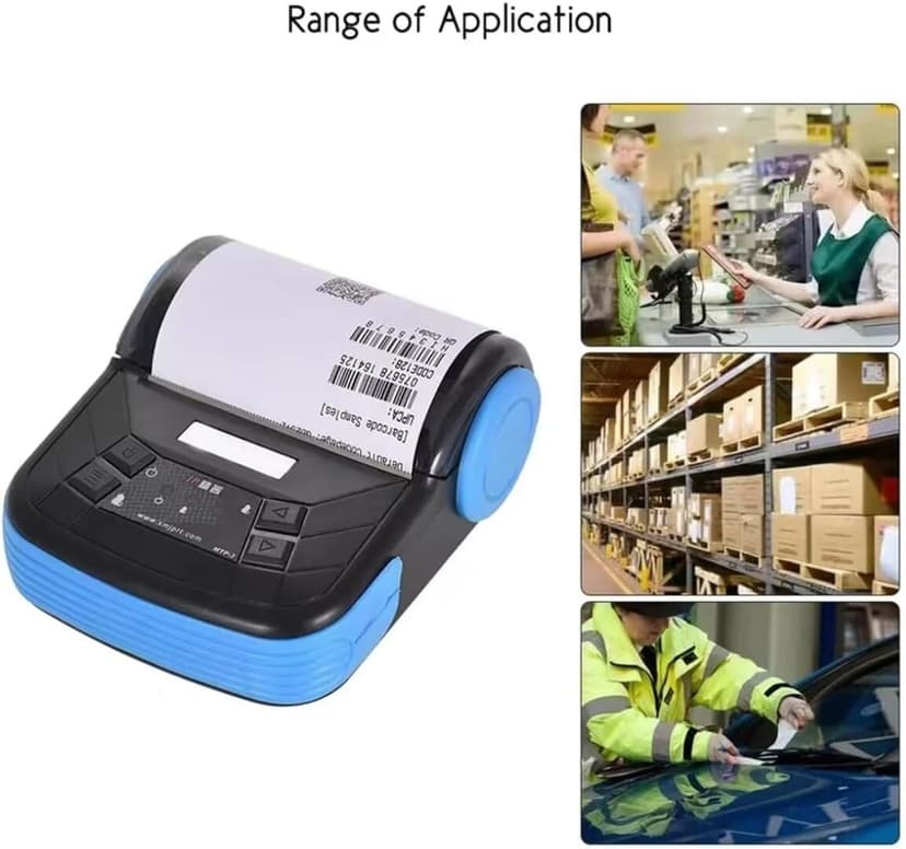 NOT for iOS/ipad/MAC/iPod, only Compatible with Android/Windows,80mm Portable Bluetooth Receipt Thermal Printer Wireless Ticket Bill Invoice pos Printer for Small Business