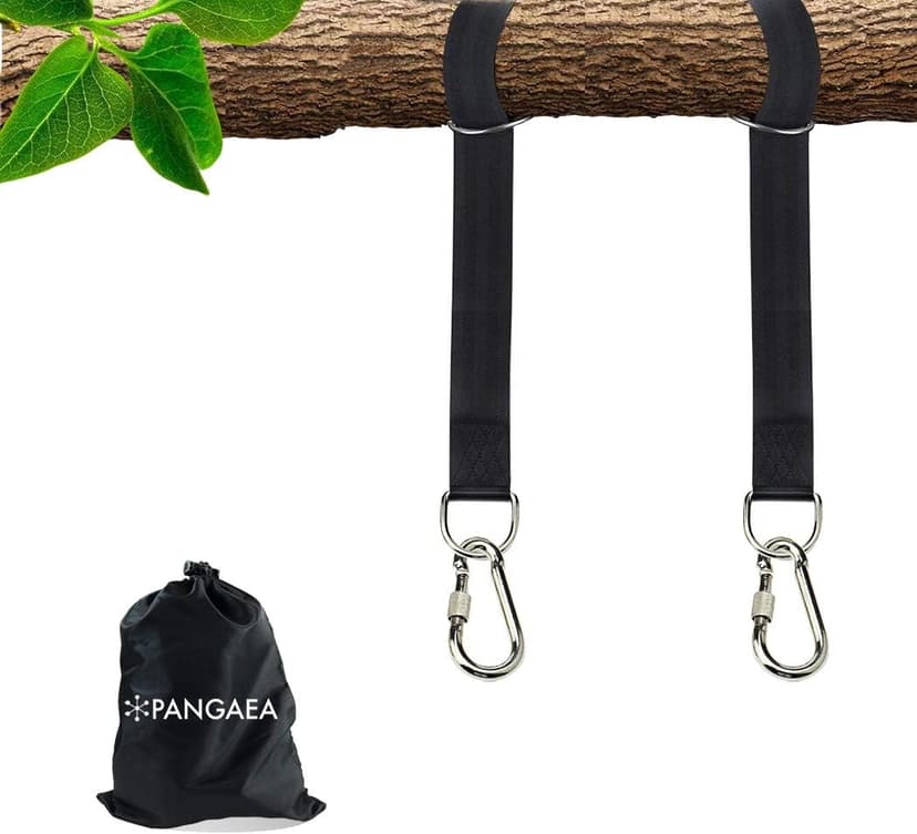Tree Swing Hanging Straps Kit, Heavy Duty Holds 2200LBS 5FT Extra Long, with Safer Lock Snap Carabiners & Carry Pouch Bag