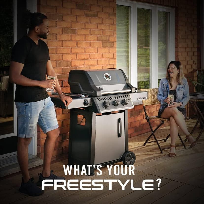 Napoleon Freestyle 365 Natural Gas Grill, Graphite Grey - 3 Burners