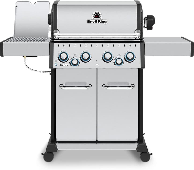 Broil King 875944 Baron S 490 Pro IR, Liquid Propane (LP), Stainless Steel, Black