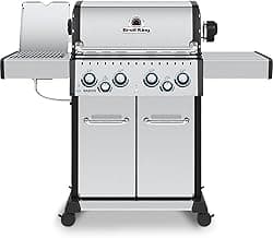Broil King 875944 Baron S 490 Pro IR, Liquid Propane (LP), Stainless Steel, Black