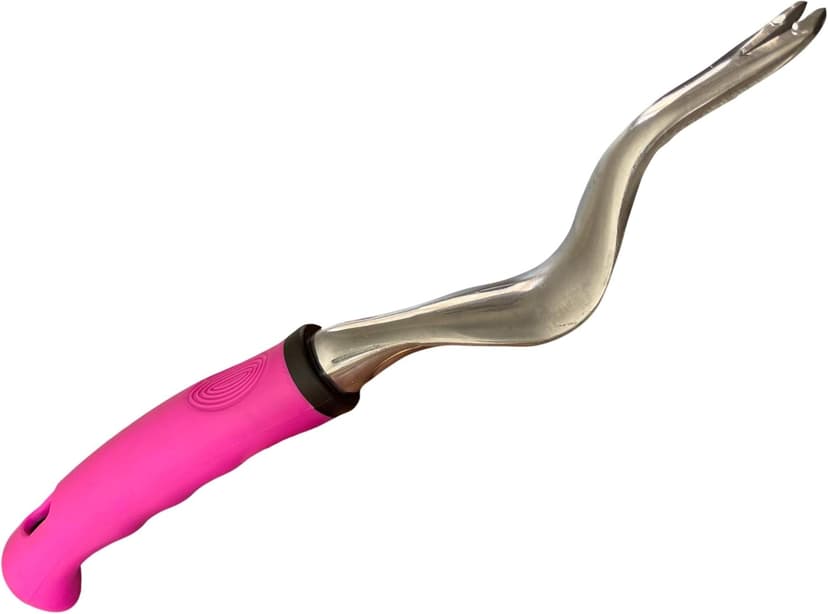 GARDEN GURU Pink Hand Weeder Tool with Ergonomic Handle - Weed Puller for Planting, Weeding, Flower and Vegetable Care in Lawn Garden Yard | Rust Resistant
