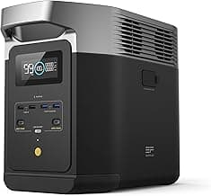 EF ECOFLOW Portable Power Station Delta 2, 1024Wh LiFePO4 (LFP) Battery, 1800W AC/100W USB-C Output, Solar Generator(Solar Panel Optional) for Home Backup Power, Camping & RVs