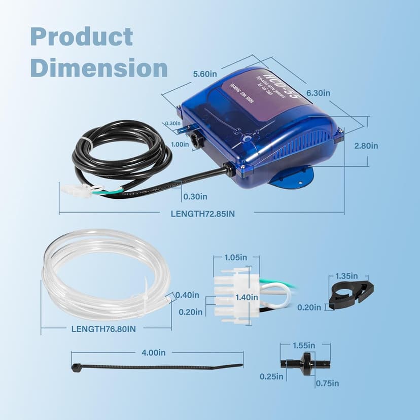 Upgrade HCD-55 Spa Ozonator Kit: Hi-Output Ozone Generator Replacement for Clarathon for Hot Tubs & Swim Spas - Universal: 120V / 240V