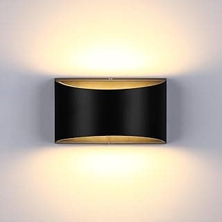 Lightess LED Wall Sconce Light Indoor Dimmable Wall Lights Modern 12W Hallway Wall Lighting for Living Room Bedroom Stair, Warm White