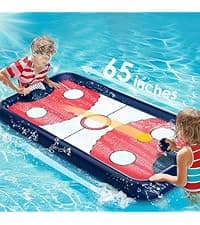 iPlay, iLearn Pool Wave Kids Fun Pool Toys, Inflatable Dart Board Water Games, Swimming Pool Floats, Beach Yard Outdoor Play, Cool Summer Party Gift for 6 7 8 9 10 12 Year Old Boy Girl Teen Adult-Red