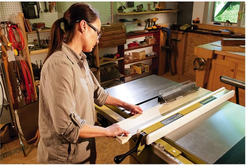 Powermatic 10-Inch Table Saw, 52-Inch Rip, 1-3/4 HP, 115/230V 1Ph (Model PM1000)