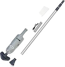 Intex Handheld Pool Vacuum Cleaner Rechargeable 94 Inch Telescoping Shaft and 2 Interchangeable Brush Heads for Above Ground Swimming Pool and Spa