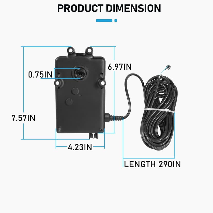 Replace Part for 263045 CVA-24T Valve Actuator 180 Degree Rotation, 24 Volt AC Pool and Spa Actuator Compatible with Compool, for Ortega and for Jandy 3-Port valves