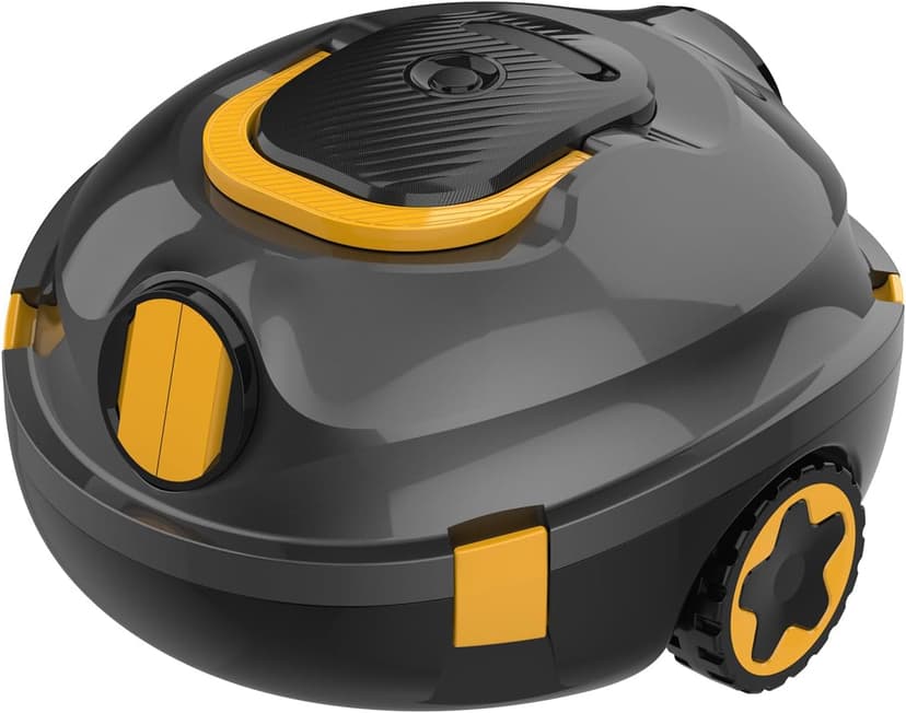 Y20 Cordless Robotic Pool Cleaner, Automatic Pool Vacuum, 90 Mins Runtime, Auto-Parking, Lightweight, Powerful Robot for Above/Inground Pool up to 1100 Sq.Ft (Black-Orange)