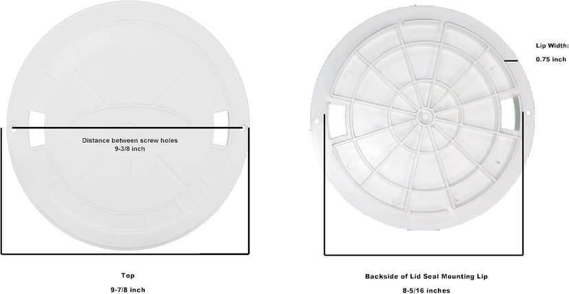 Aftermarket Skimmer Lid Replacement for Hayward Swimming Pool Skimmer Deck Cover SP1070C SPX1070C