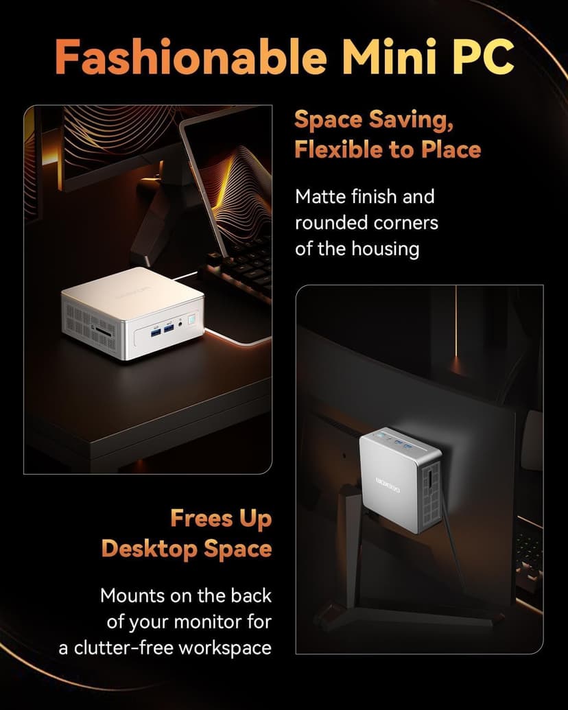 GEEKOM AE7 Mini PC AMD Ryzen 9 7940HS Mini Computers (up to 5.2GHz) 32GB DDR5 5600Mhz RAM 1TB M.2 2280 NVMe Gen4*4 SSD Mini Desktop Computer Windows 11 Pro AMD Radeon 780M/8K/WiFi6E/BT5.2/USB4.0