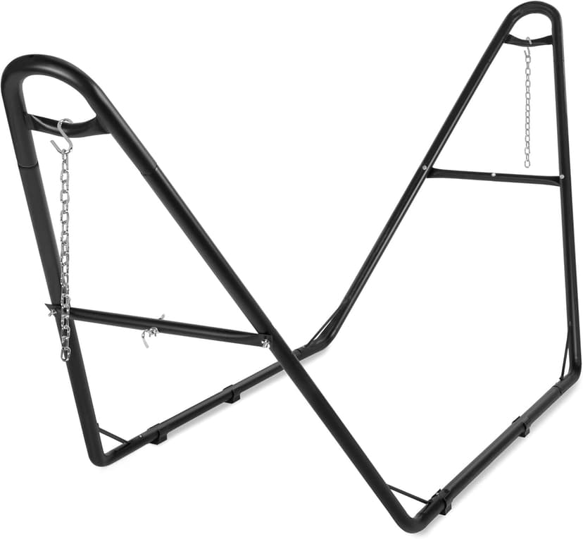 Best Choice Products Adjustable Portable Hammock Stand, Outdoor Patio Weather-Resistant Steel for 9-14ft Hammocks w/Hanging Hooks, Powder-Coated Finish, Carrying Bag, 450lb Weight Capacity