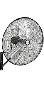 BILT HARD 4300 CFM 18 in. Industrial Wall Mount Fan, 3-Speeds High Velocity Wall Fan with Sealed Motor, Heavy Duty Metal Barn Fans for Garage, Commercial, Greenhouse, Warehouse, Shop Use
