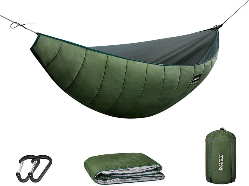 G4Free Hammock Underquilt for Single & Double Camping Hammocks, Lightweight Portable Top Warm 4 Season Winter Under Quilt for Outdoor Camping Hiking Backpacking