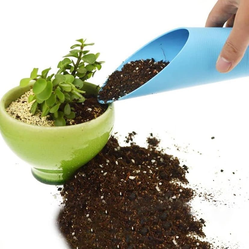 Baolaili Bonsai Soil Scoops, Plastic Garden Soil Scoops, Black, Classic, Ergonomic Grip