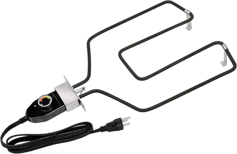 Stanbroil Replacement Part Electric Smoker and Grill Heating Element with Adjustable Thermostat Cord Controller for Most Smokers and Grills, 1500W