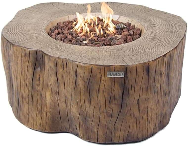 Manchester Concrete Fire Pit 42" x 39" Outdoor Patio Firepit Includes Lava Rocks Modern Fire Pits & Outdoor Fireplaces for Garden, Deck, Indoor & Outdoor Heating