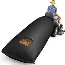 Lawn Tractor Leaf Bag, Grass Catcher Bag, 78.7 x 51.1Inch, Large Capacity for Fast Leaf Collection, Mesh Vent Design,Upgraded Thickened Heavy Duty Material Fits for Most Riding Lawn Mowers