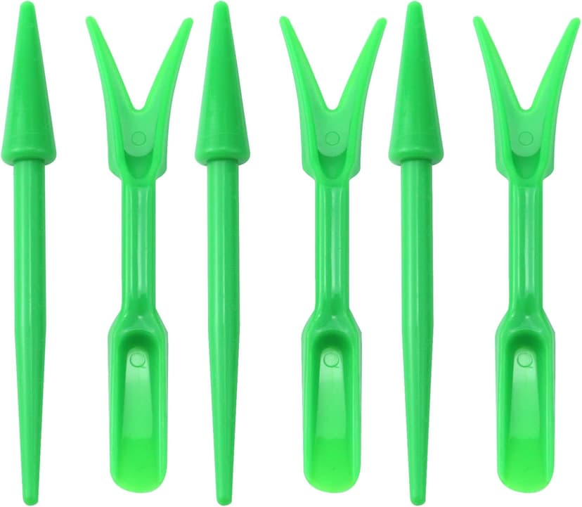 Antrader Mini Garden Hand Succulent Transplanting Tools for Indoor Gardening Plant Care, Set of 6, Green