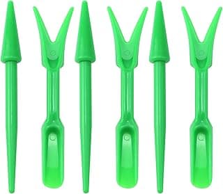 Antrader Mini Garden Hand Succulent Transplanting Tools for Indoor Gardening Plant Care, Set of 6, Green
