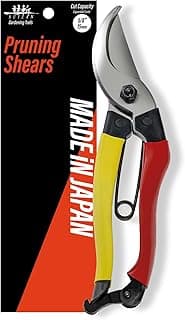 SUIZAN Bypass Pruning Shears 8” - Professional Japanese Hand Pruners Garden Scissors Gardening Tools
