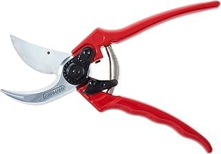 Berger Professional Pruning Shear, Forged Steel Body, Sap Groove to Prevent Sticking, 2 Locking Positions, Ergonomic Handle to Reduce Hand Strain, 1200