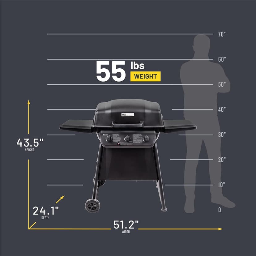 American Gourmet by Char-Broil Classic Series Convective 3-Burner Propane Stainless Steel Gas Grill - 463773717