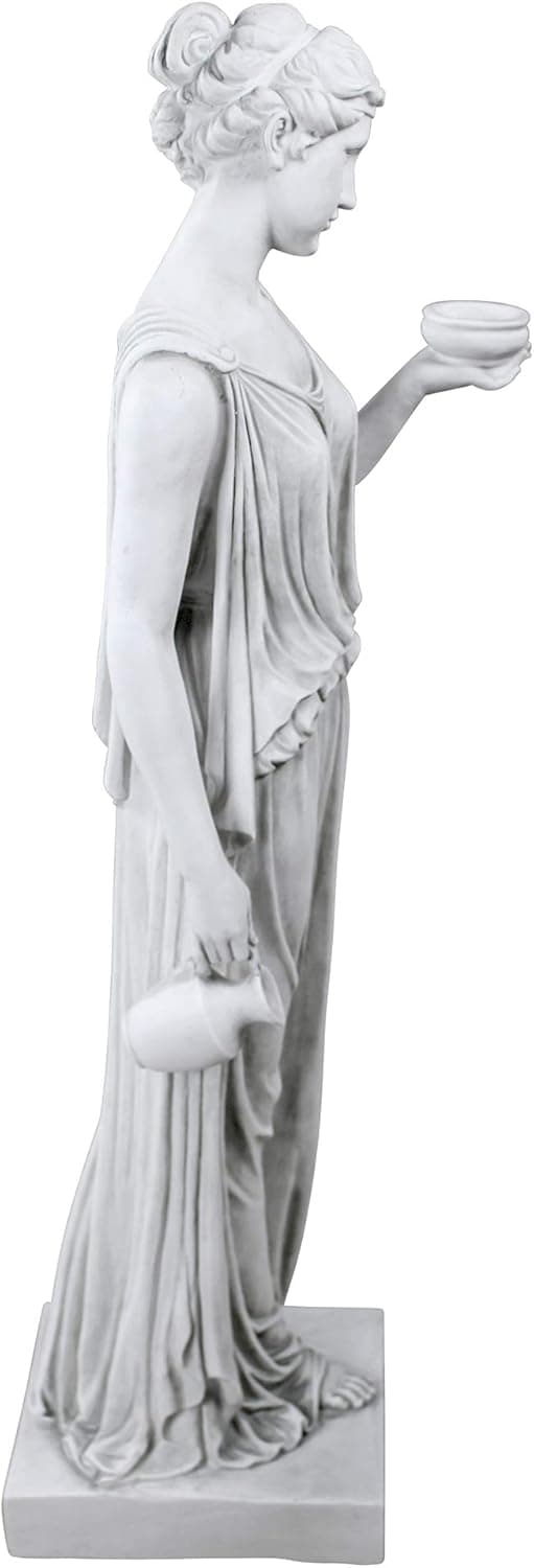 Design Toscano KY71304 Hebe of Youth Garden Statue, Large, Antique Stone