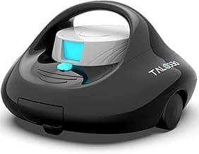 (2025 Upgraded) TALOSBO Pleco Se Cordless Pool Vacuum Cleaner Up to 130 Mins Runtime, Robotic Pool Cleaner with 2.5H Fast Charge, Ideal for Flat Above Ground and Inground Pools up to 861 Sq. Ft.