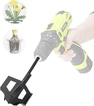 4-in-1 Cultivator Soil Tiller-Soil Digger and Soil Loosener for Gardening Bed and Plant Box,Bulb Planter Auger for 3/8" Hex Drive Drill