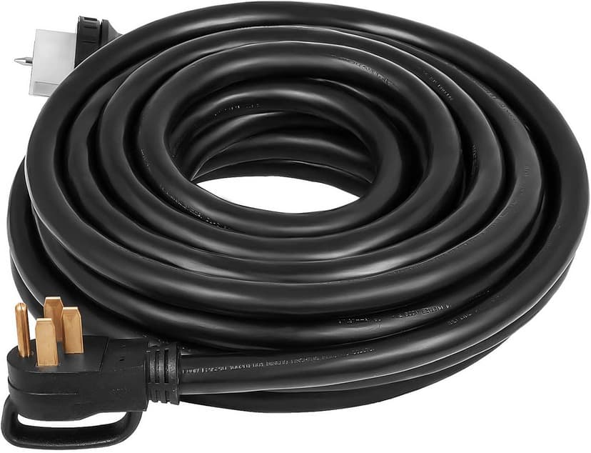 VEVOR 20 FT 50 Amp Generator Extension Cord NEMA N14-50P & SS2-50R & CS6364, STW 6/3 + 8/1 AWG 125V 250V Generator Power Cord Twist Lock Connectors