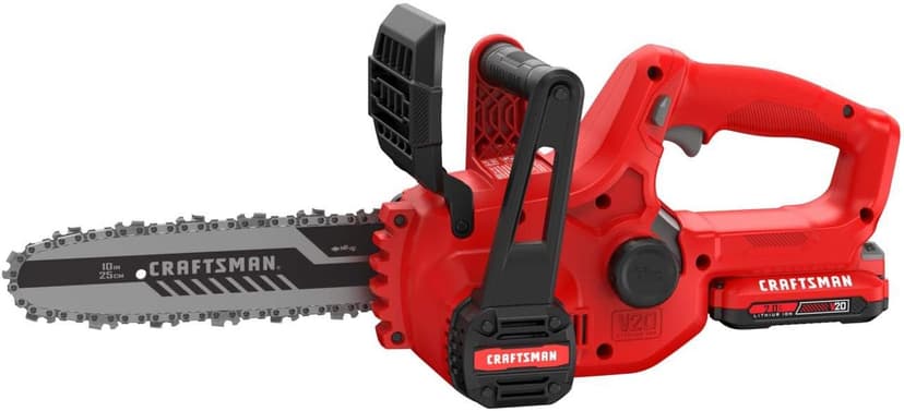 CRAFTSMAN V20 Mini Chainsaw, 10 inch, Battery and Charger Included (CMCCS610D1)
