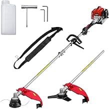 2-in-1 Gas Brush Cutter & String Trimmer, 26cc Engine, 10-inch Blade, 16-inch AM4532