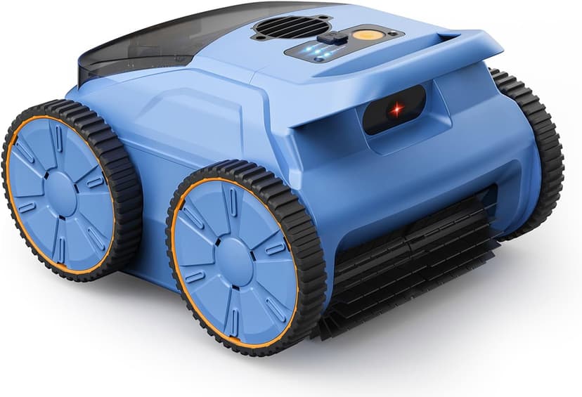 Pool Vacuum for Above Ground Pool Made by Seauto, Pool Vacuum for Inground Pools Cleans Up to 2100 Sq.ft, Pool Robot Vacuum Lasts Up to 180 Mins, Pool Cleaner for Wall, Floor and Auto Mode