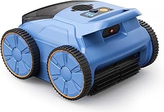 Pool Vacuum for Above Ground Pool Made by Seauto, Pool Vacuum for Inground Pools Cleans Up to 2100 Sq.ft, Pool Robot Vacuum Lasts Up to 180 Mins, Pool Cleaner for Wall, Floor and Auto Mode