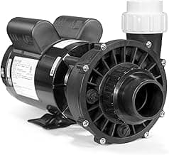 XtremepowerUS 3.0HP High Flow 230 Volt Spa Pump Side Discharge Pump 2" Intake Circulating Hot Tub 2-Speed, Fitting Set Included
