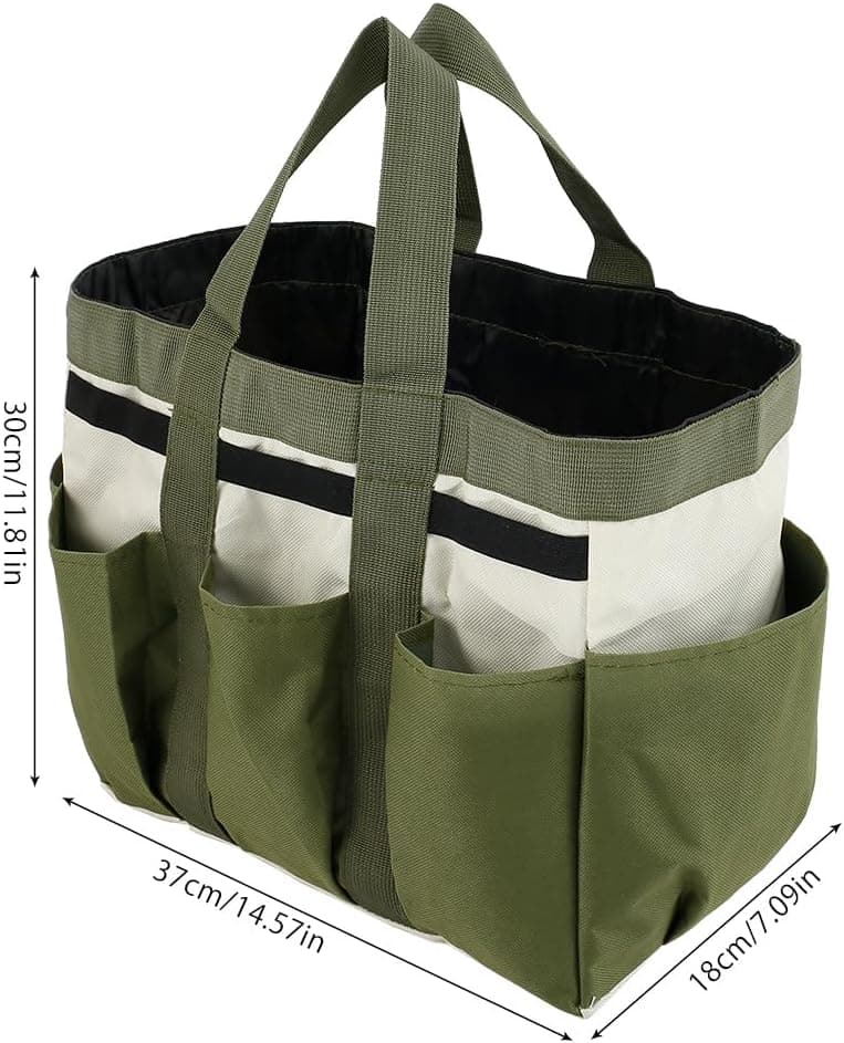 Garden Tool Holder Bag With 8 Pockets, Elastic Straps, And Sturdy Handles, Heavy-Duty Oxford Organizer Keeps Gardening Tools Neat And Accessible, Ideal for Men And Women (1 PC)