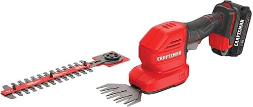 CRAFTSMAN V20 Cordless Handheld Grass Trimmer and Mini Hedge Trimmer Kit (CMCSS800C1)