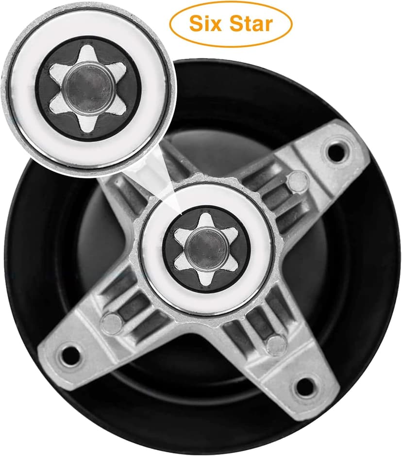 UP2WIN 918-04822B Spindle Assembly Compatible with Craftsman Cub Troy Bilt Pony Bronco 42" Mower Deck Tractor Riding Mower, Come with All The Mounting Hardware Including Threaded Bolt