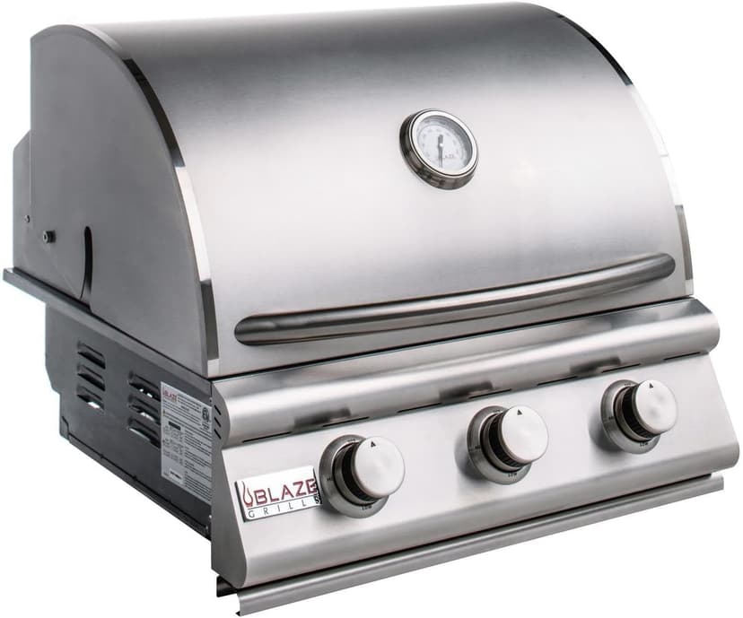 Blaze Grills LBM | 32-inch Outdoor Built-in Grill | 4-Burner Propane Drop in Grill | Commercial Grade Grilling Experience| Stainless Steel Outdoor BBQ | BLZ-4LBM-LP