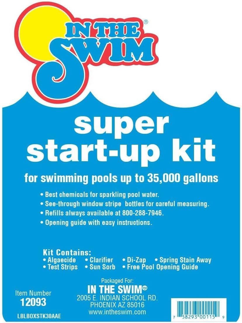In The Swim Pool Super Opening Chemical Start Up Kit - Above Ground and In-Ground Swimming Pools - Up to 35,000 Gallons