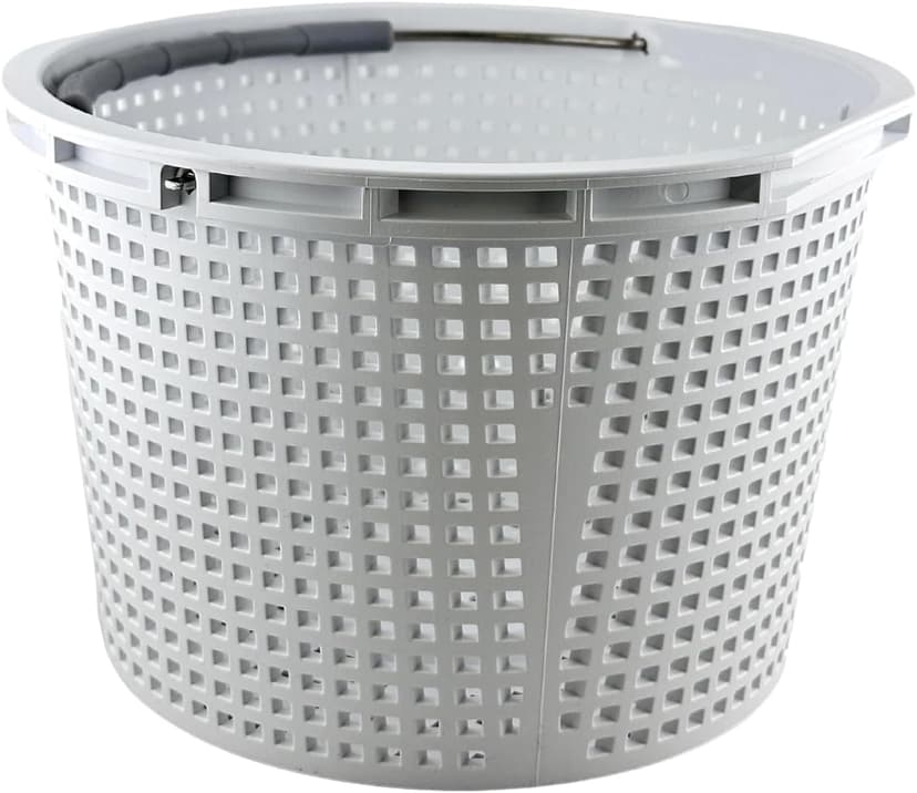 Swimables Pool Skimmer Basket Compatible with Waterway Skimmer Basket 542-3240 for Renegade Skimmers Pool Basket | Built-in Brass Weight | 316 Stainless Steel Handle & Convenient Rubber Grip
