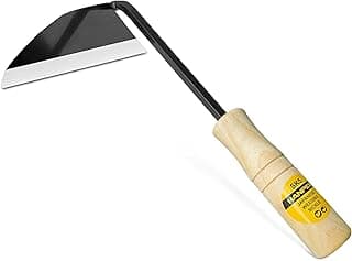 Japanese Wide Blade Gardening Tools I Premium Quality Hand Hoes/Weeding Sickle Have Very Sharp Edge for Quick Work