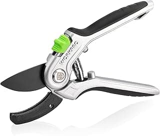 WORKPRO Garden Anvil Pruning Shears, 8" Garden Pruning Scissors Heavy Duty with Ergonomically Design Handle, Labor-Saving Garden Clippers Hand Tools for Thick Dry branches and Dead Plants