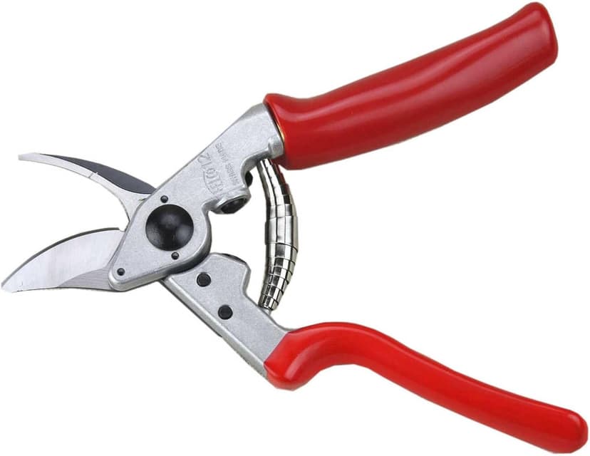 FELCO Pruning Shears (F 12) - High Performance Swiss Made One-Hand Garden Pruner with Steel Blade