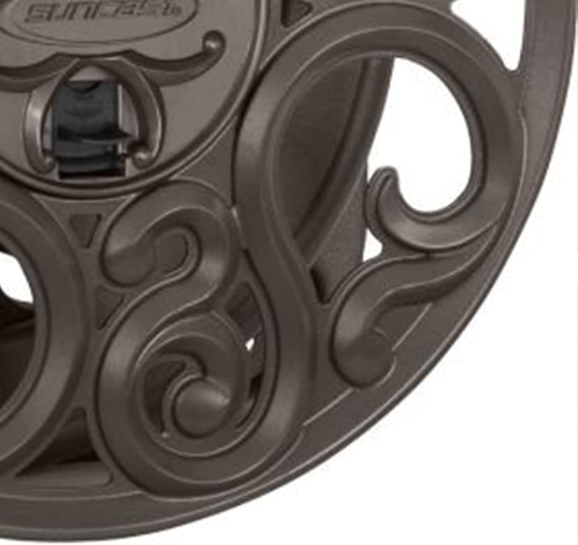 Suncast Sidewinder Side Scroll 60' Garden Hose Reel, Bronze